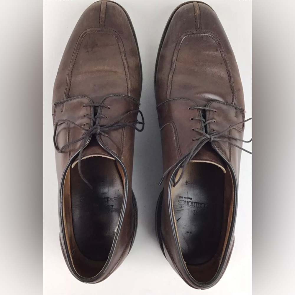 Allen Edmonds Hancock split toe shoes men’s 12 D brown - Picture 5 of 9